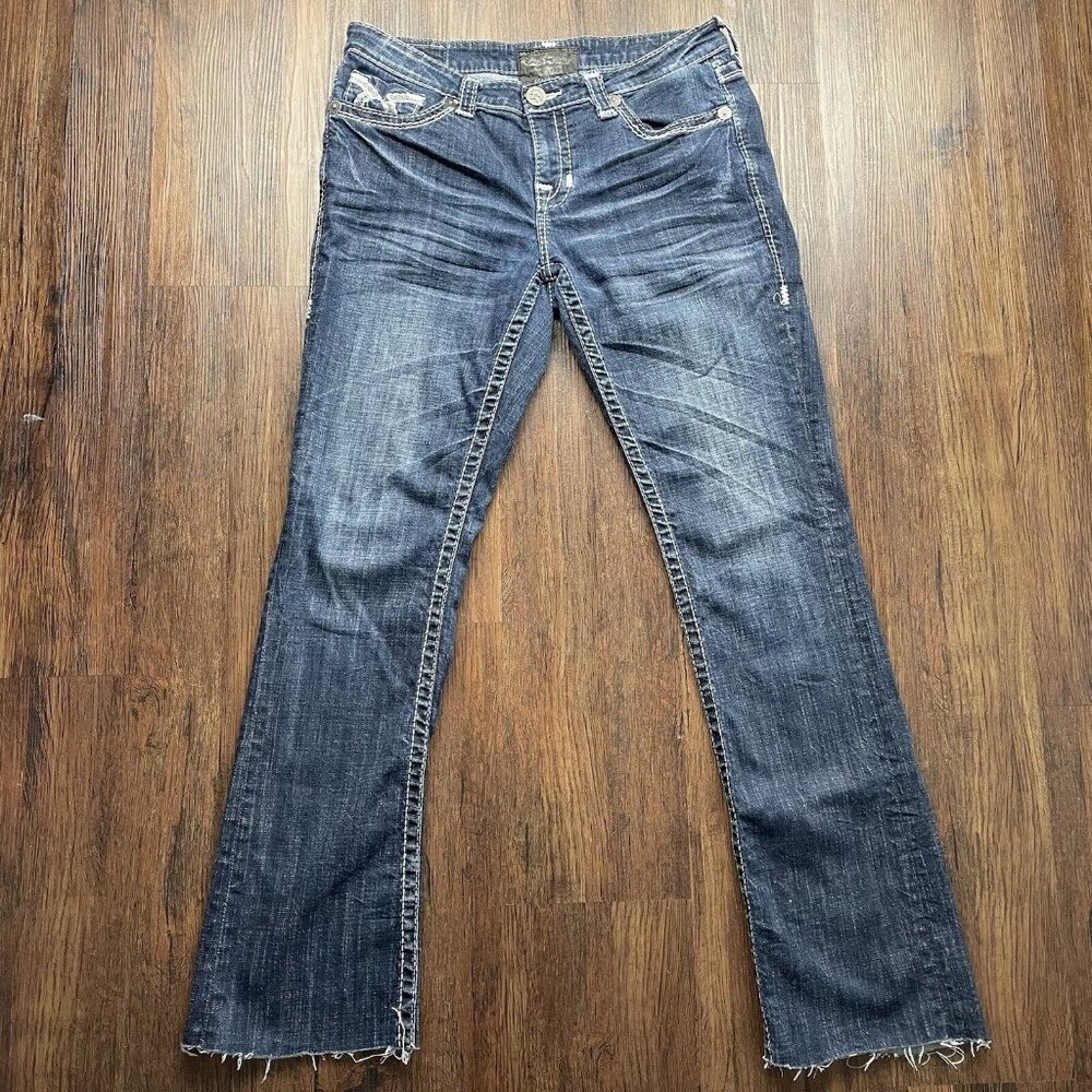 Big Star Jeans Size 30XL Bootcut Maddie Mid Rise Dark Wash Inseam 32